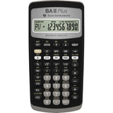 TI BA II Plus Financial Calculator - Black 1Pk BP |