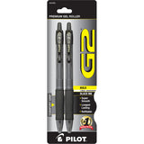 Pilot G2 Retractable Gel Pen - Black 1.0mm 2Pk BP |