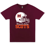 Football Helmet Tee | Maroon