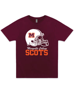 Football Helmet Tee | Maroon