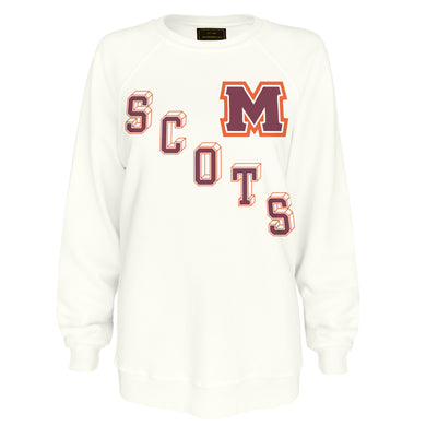 Ladies French Terry Crew | Vintage White