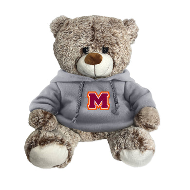 Frosted Caramel Bear Plush | Athletic Grey Hood