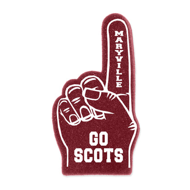 Mini Foam Finger | Maroon