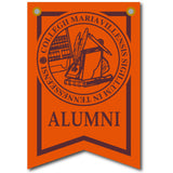 12 X 18 Dovetail Seal Banner | Orange