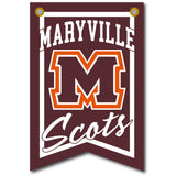 12 X 18 Dovetail Athletic Banner | Maroon