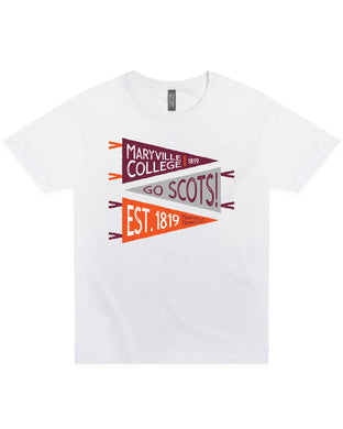 Pennant Tee | White