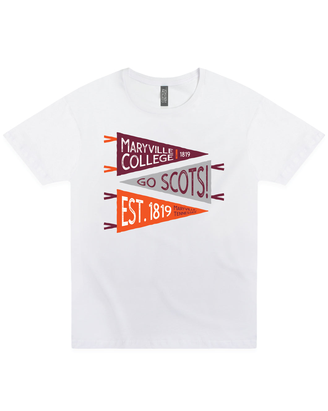 Pennant Tee | White