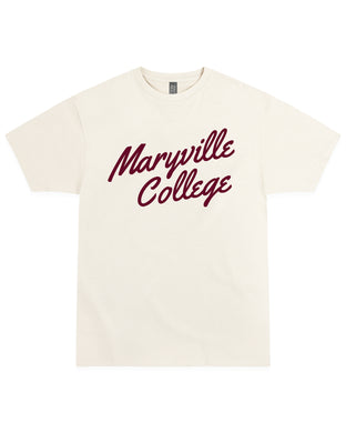 College Script Tee | Vintage White
