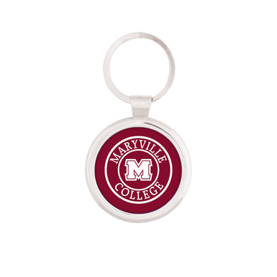 Silver Maverick Round Key Tag