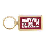 Gold Maverick Rectangular Key Tag