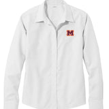 Ladies Wrinkle-Free Classic Oxford Cloth Shirt | White