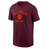Core Cotton Basketball Tee | Deep Maroon