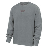 Club Fleece Crew Embroidered | Dark Heather Grey