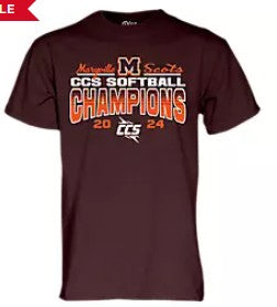 MC Softball Champs Tee | Burgundy
