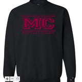 MC Crew Sweatshirt | Black & Maroon