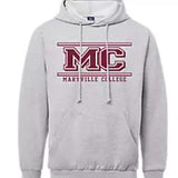 MC Maroon Font Hoodie | Gray