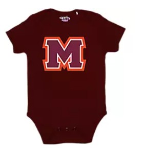 Big M Onesie | Maroon