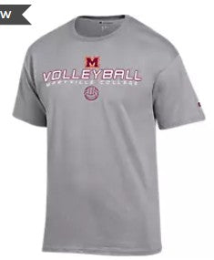 Volleyball Logo Tee | Oxford Grey