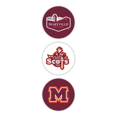 Maryville Small Round Decals | 3PK