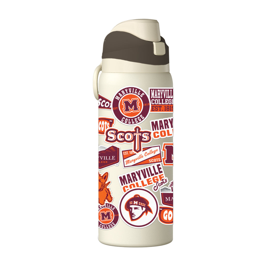 HydraPeak 32 oz Oasis Water Bottle | Ivory