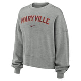 Ladies Phoenix Fleece Crew | Dark Grey Heather