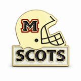 Brass Lapel Pin Football Helmet | Gold