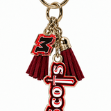 Bag Charm Key Tag | Maroon